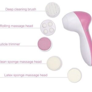 Facial Electric Cleanser and Massager, Face Massager Machine, Skin Electric Cleanser, Scrub Beauty Device Scrubber, Beauty Care Brush for Removing Blackhead Exfoliating and Massaging, Beauty Tool Device - Image 1