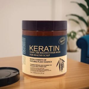 Keratin Hair Mask ? Deep Repair & Strengthening Treatment | Nourishing Keratin Complex, Smooths Frizz, Restores Shine & Protects Color-Treated Hair (500ml) - Image 4