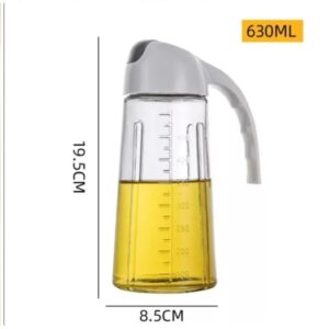 Glass Oil Bottle & Dispenser Jug Dual-purpose Oil Dispenser For Pouring And Spraying, High-pressure sprayer for even oil distribution 450ml (random color) - Image 4