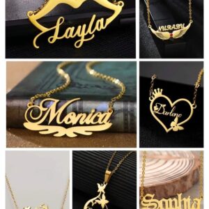 New Design Customize Necklace With Box( Name ) - Image 2