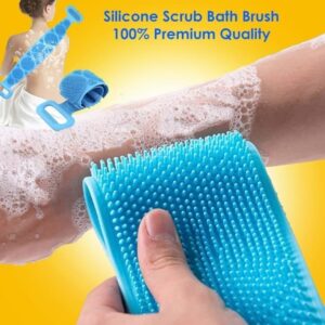(100 Pcs) Double Side Towel Bath Scrubber (Random Color) - Image 3