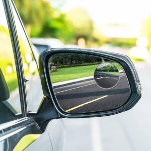 2pcs Round Blind Spot Mirrors ? Wide-Angle Lens for Enhanced Rear and Side View Visibility ? Convex Mirror for Cars, SUVs, and Trucks ? Universal Fit Safety Accessory - Glass Material - Image 4