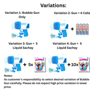 Bubble Bazooka Pro: Electric 2-in-1 Rocket Bubble Gun ? Fast Bubbles for Parties, Beach & Backyard Fun - Image 2