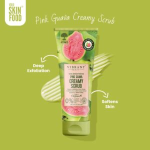 Vibrant Beauty Brightening Luxurious Pink Guava Creamy Scrub (200ml) - Image 3