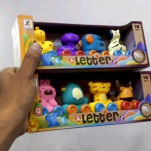 Alphabet Animal Learning Toy for Kids ? Fun & Interactive Way to Teach Letters, Words & Animal Names ? Perfect for Toddlers - Pack Of 03 - Image 1