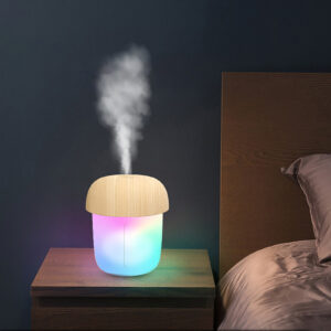 Mushroom Shape Humidifier Portable Mini Humidifier Direct usb current Aroma Diffuser Cool Mist 300ml (With box) - Image 3