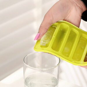 10 Grids Stick Shape Ice Tray Non-Stick | 10 Hole Finger Shape Cylinder Silicone Ice Cube - Image 1