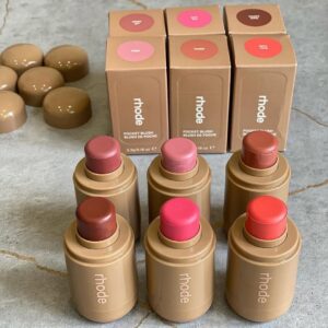 6 Colors Rhode Pocket Blush | Makeup Beauty Cosmetics long Lasting & Moisturizing Pocket Blush - Image 2