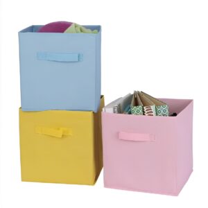 Foldable Canvas Storage Box (Random Color) - Image 1