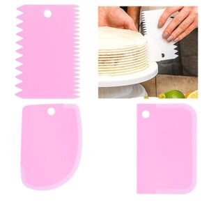 3PCS/Set DIY Cake Cream Scraper Set Cake Decorating Tools Multifunctional Irregular Teeth Edge Kitchen Baking Tool(Pack of 3) - Image 4