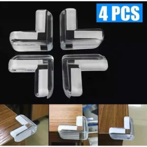 Set Of 4 Clear Safety Soft Plastic Table Desk Corner Guard Protector - Image 4