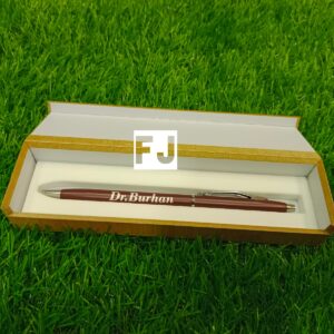 Customize Pen With Engrave Wooden Box - Image 1