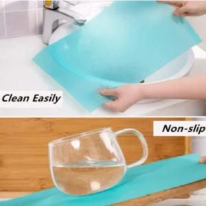 Refrigerator Mats Shelf Liners, Plastic Refrigerator Liners Washable Can Be Cut Waterproof Refrigerator Pads Fridge Mats Drawer Table Placemats (Multi Colors) - Image 1