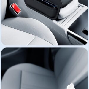 Car Armrest Box Height Pad Universal Central Elbow Rest Support Leather Auto Armrest Cover With Tissue Holder Armrest Cover - Image 3