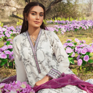 Cross Stitch VIOLET ORCHARD 3PC (Original Brand) Tag Price: 6550 - Image 4