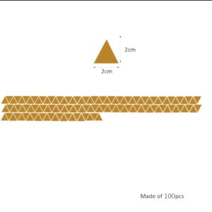 100 PCS/Set Triangular Mirror Sticker 3D Acrylic Mirrored Decals DIY Removable Decals Ornaments Room Home Decoration Wall Sticker - Image 1