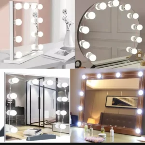 Vanity Mirror Fill Light Bulb | Changeable Luminance 3 Colors LED USB String Dimmable Vanity Light - Image 3