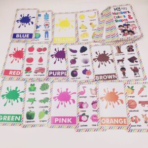 My Mini Numbers, Colors & Shapes Learning Flipbook 27pcs | Numbers, Shapes & Colours Early Learning Educational Chart for Kids | Perfect for Homeschooling, Kindergarten and Nursery Students - Image 1