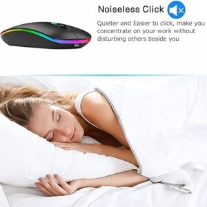 HP W10 Wireless RGB Bluetooth, Wireless, Rechargeable Slim Mouse - Image 1