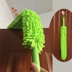 Foldable Multipurpose Microfiber Ceiling Fan Duster With Steel Rod (Random Color) - Image 3