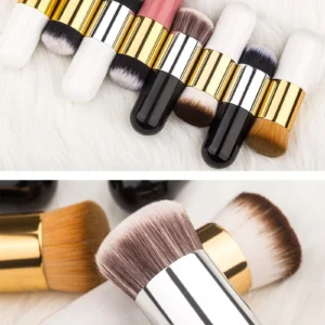 Chubby Pier Foundation Brush Flat Cream Makeup Brushes Professional Cosmetic Makeup Brush - 1 Pcs - Image 5
