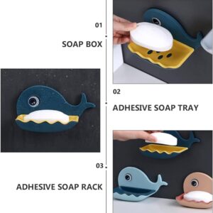 Whale Fish Shaped Soap Holder for Bathroom |  Wall Mounted Soap Bar, Holder Rack for Shower Wall, Kitchen, Bathroom - random color(1 PC) - Image 3