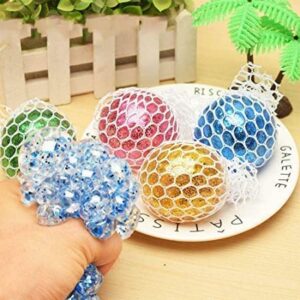 Mesh Stress Balls Squeeze Toys for Hand Therapy Relief, Squishy Relief Toys to Help Anxiety,Autism,Ideal Gift - Pack of 6 (Random color) - Image 5