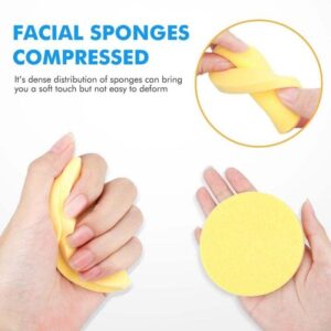 (12 Pcs)Compressed Facial Sponge Face Cleansing Sponge (random color) - Image 5