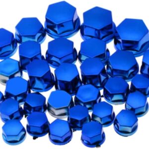 30pcs/set High Quality Chrome Plating Plastic Motorcycle Screw Nut Cover Cap Nut Bolt Decoration For Engine Transmission - Image 5