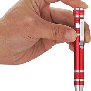 8 in 1 screwdrivers tool pen | Precision Pocket Screwdriver Set Mini Gadgets Repair Tool Mini Pen Screwdriver Set Multi-function Magnetic Screwdriver Kit (Random color) (1 pc) - Image 2