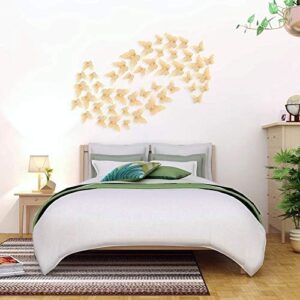 3D Golden Butterfly Wall Decoration Stickers - 12 pcs - Image 3
