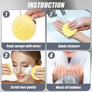 (12 Pcs)Compressed Facial Sponge Face Cleansing Sponge (random color) - Image 3