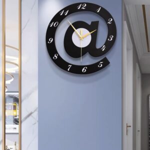 The Sign (@)3D Wooden wall clock for Living Room, Bed Room Home Decor Art & Hanging Decorative Showpiece Items - Image 1