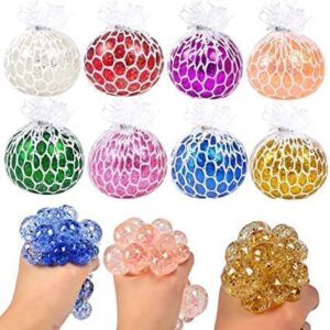 Mesh Stress Balls Squeeze Toys for Hand Therapy Relief, Squishy Relief Toys to Help Anxiety,Autism,Ideal Gift - Pack of 6 (Random color) - Image 3