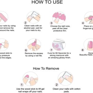 Pack Of 01 - UV Nails Sticker | Best Quality Nails | UV Nails Sticker | Nail For Girls | Artificial Nails Girls & Women Nails - Image 4