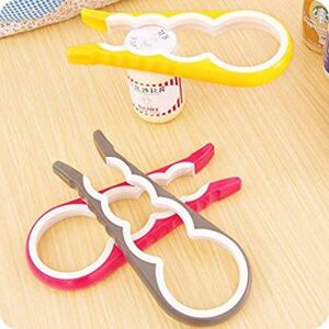 Lid Jar Opener 4 In 1 Handy Screw Cap Jar Openers Multi Purpose Can Opener Bottle Lid Grip Wrench Bottle Color random - Image 4