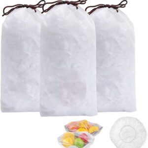 100pcs Disposable Flexible Transparent Plastic Food Storage Bags ? Resealable & Multi-Purpose - Food-Grade Fresh-Keeping, Dust & Insect-Proof, Kitchen Accessories - Disposable Food Wrap - Image 1