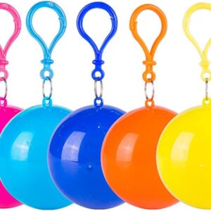 Portable Raincoat Ball Disposable Raincoats Waterproof Transparent Rain Cover Emergency Coat (random color) - Image 5