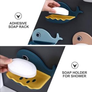 Whale Fish Shaped Soap Holder for Bathroom |  Wall Mounted Soap Bar, Holder Rack for Shower Wall, Kitchen, Bathroom - random color(1 PC) - Image 4