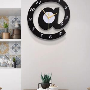 The Sign (@)3D Wooden wall clock for Living Room, Bed Room Home Decor Art & Hanging Decorative Showpiece Items - Image 2