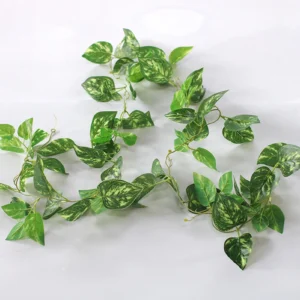 Green leaves bail Greenhome Plant Simulated Wide Application Plastic Decorative Green Vine Decor for Home - Image 5
