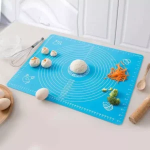 Silicone Baking Mat With Measurements Heat Resistant Cookie Sheet Oven Liner | Non Stick Flour Rolling Mat | Baking Mat Kneading Dough Pad (Random Color) - Image 5