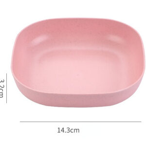 10pcs Plates Set With Holder (Random Colours) - Image 2