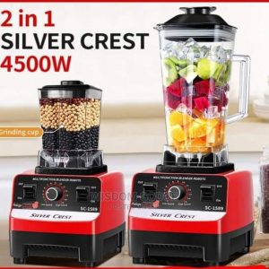 Silver Crest SC-1589 2 in 1 High Power Blender 4500W ? Multi-Function Grinder & Smoothie Maker