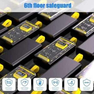 Transparent Power Bank With LED Light | Fast Charging Portable Power Bank With Dual USB Output And Smart Display - Image 3