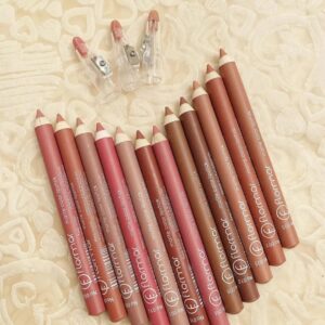 Set of 12/6 Pcs Matte Nude Colors Lip Liners Pigmented Lip Pencils - Image 3