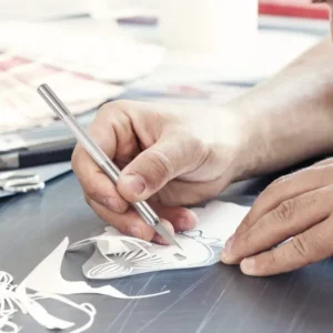 Pen Knife | Detail Precision Cutting tool | Paper, model making, etching, carving Cutter with 6 Blades + 1 Handle - Image 5