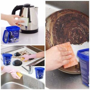 Stubborn Stains Cookware Cleaner | Kitchen Washing Pot Dish Bottom | Cookware Cleaning Paste 500gm - Image 4