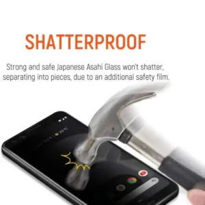 Google Pixel 3 Privacy Screen Protector, Tempered Glass Full Cover Anti-Spy 3D Edge Curved Glass - Image 1