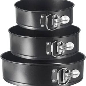 Set of 3 Nonstick Round Shape Cake Mould Cake Pan for Baking Cake at home - Image 3